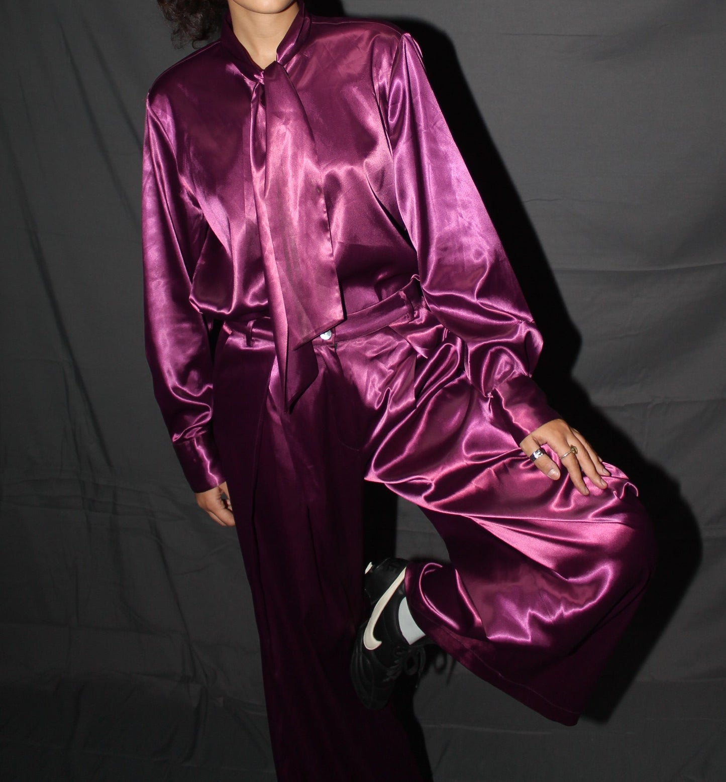 Satin lounge trousers