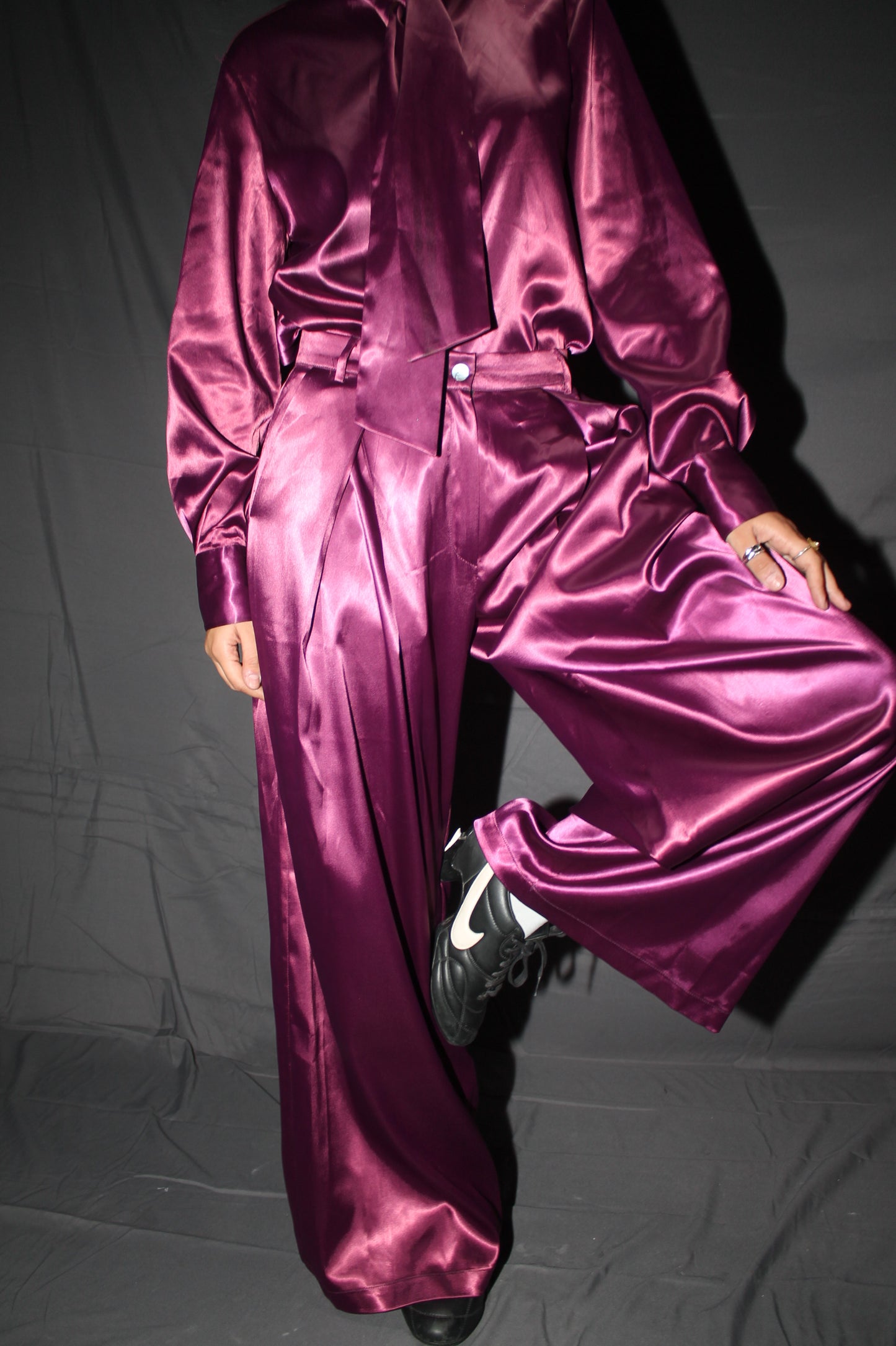 Satin lounge trousers